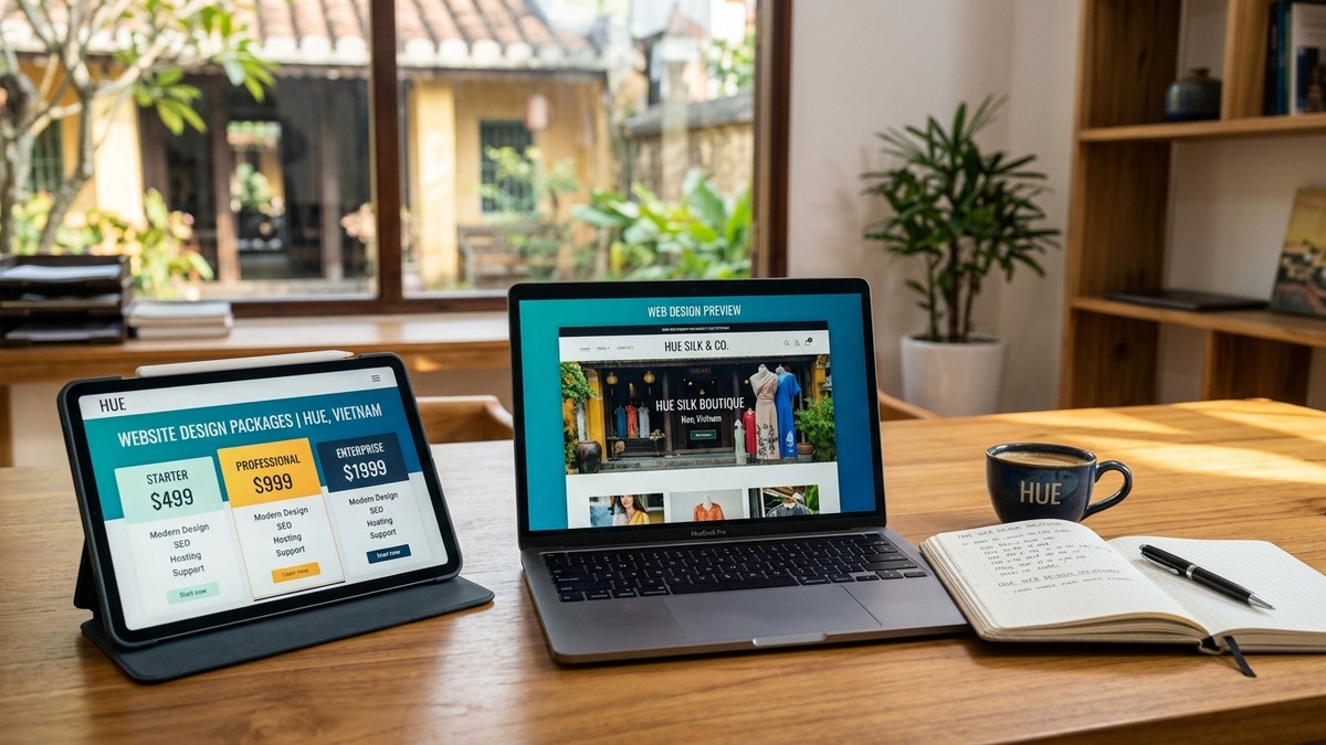 Báo giá thiết kế website trọn gói tại Huế 2026 - WEB 247 AGENCY