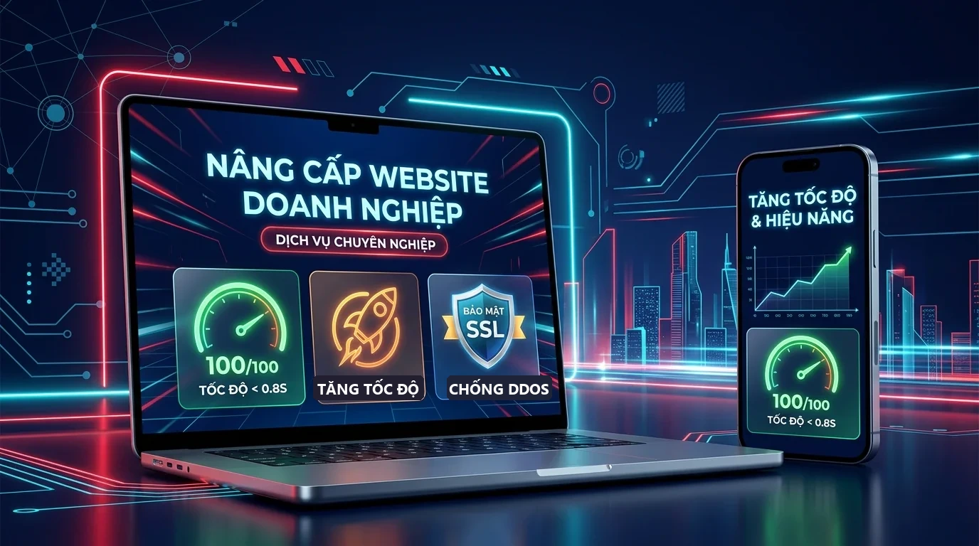 Dịch vụ nâng cấp website chuyên nghiệp chuẩn SEO 2026 WEB 247 AGENCY