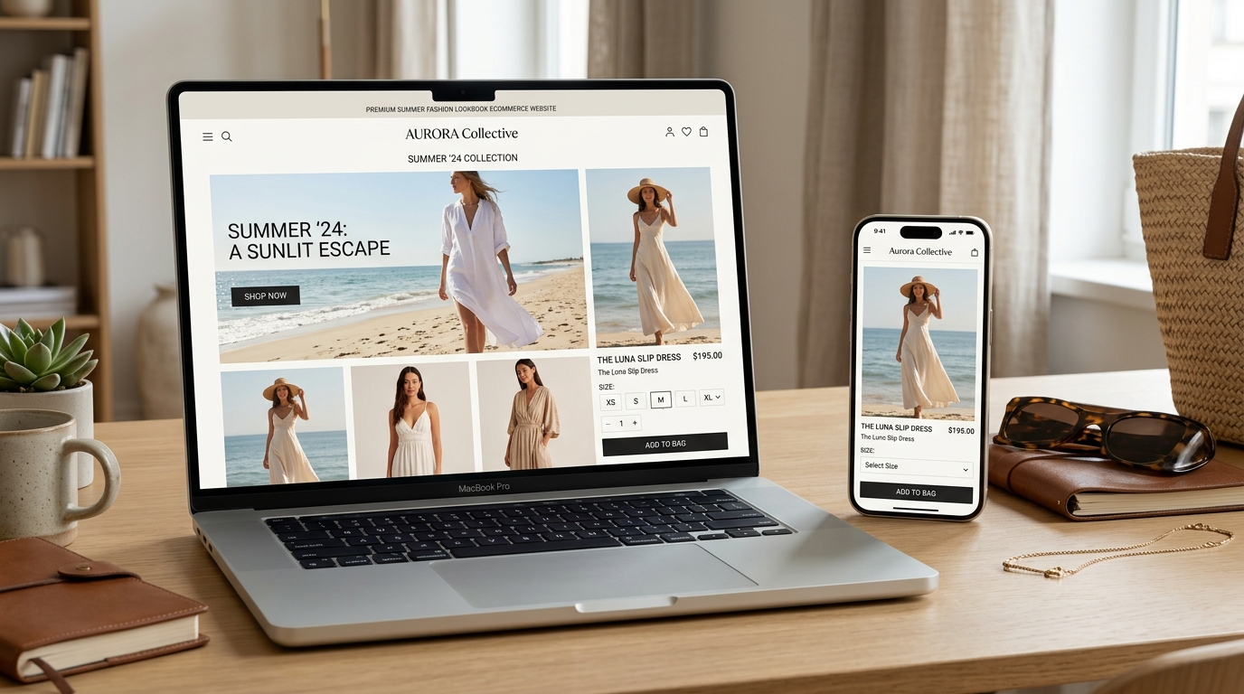 Demo website thời trang lookbook chuẩn thương hiệu 2026