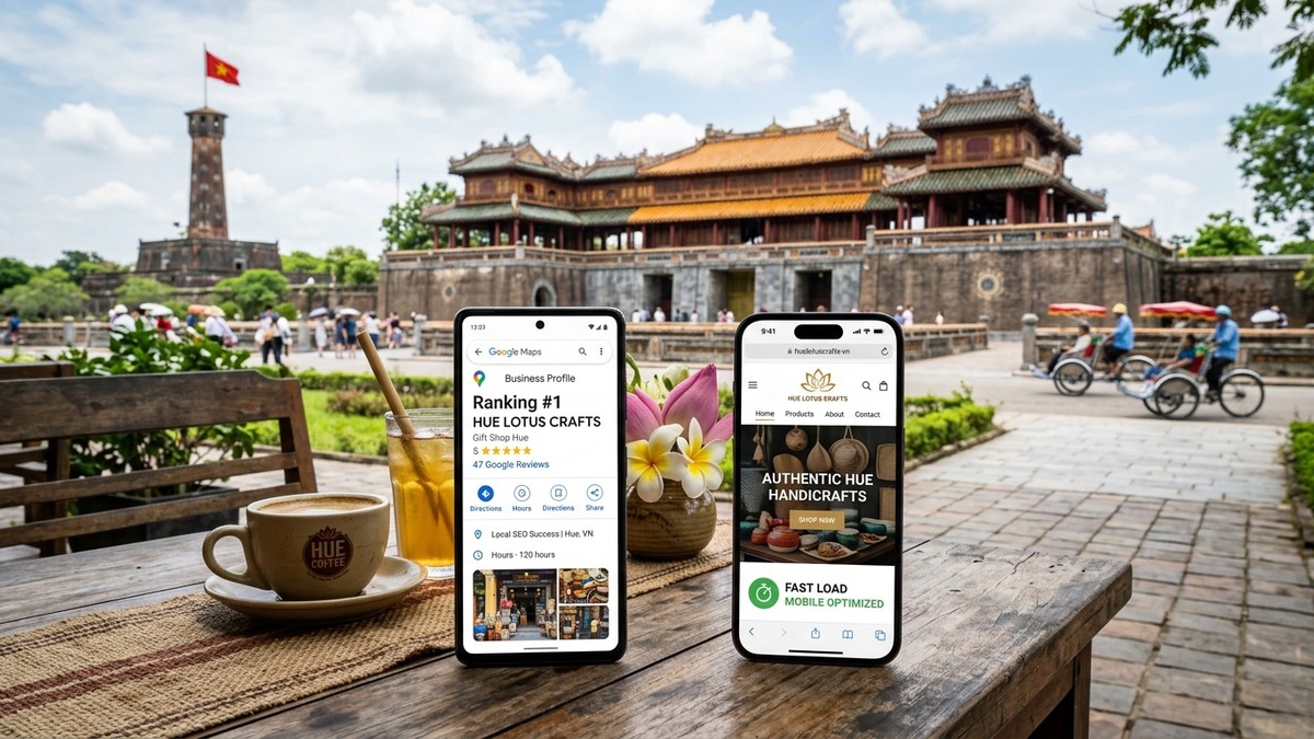 Thiết kế website di động và SEO Google Maps tại Huế - WEB 247 AGENCY